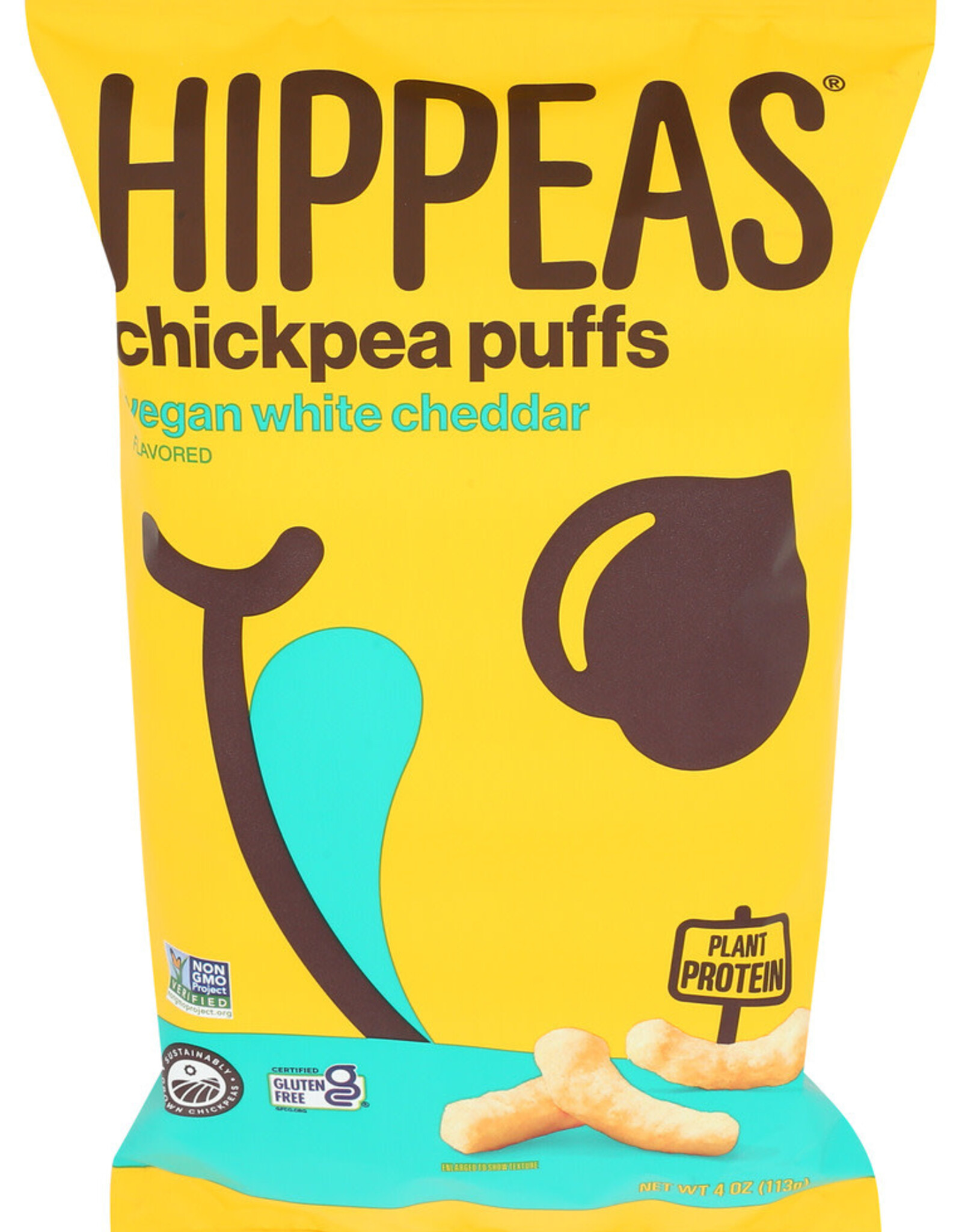 Hippeas Vegan White Cheddar Chickpea Puffs 4oz