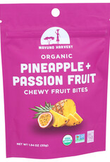 Mavuno Harvest, Organic Chewy Fruit Bites Pineapple & Passionfruit Resealable Bag 1.94oz