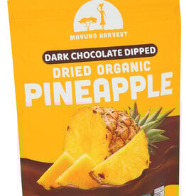 Mavuno Harvest Organic Dried Pineapple Dark Chocolate Dipped 3oz