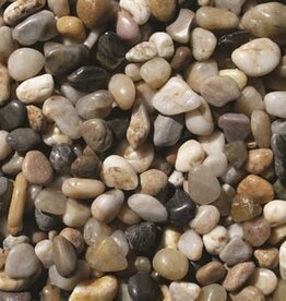 Exotic Pebbles® Polished Pebbles  - 5lb Bag - Mixed - Gravel Size - 3/8in