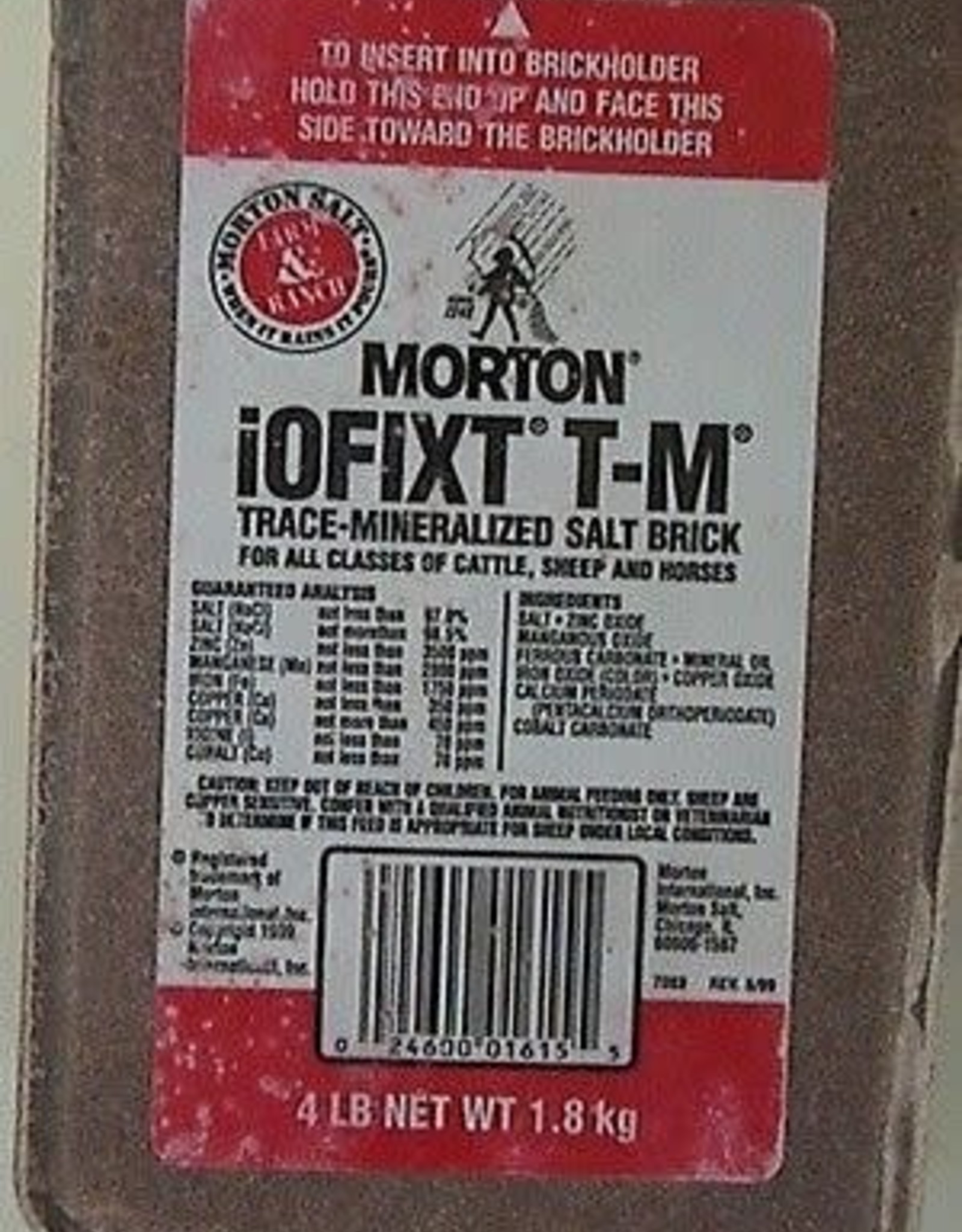 Morton trace-mineralized 4lb salt brick