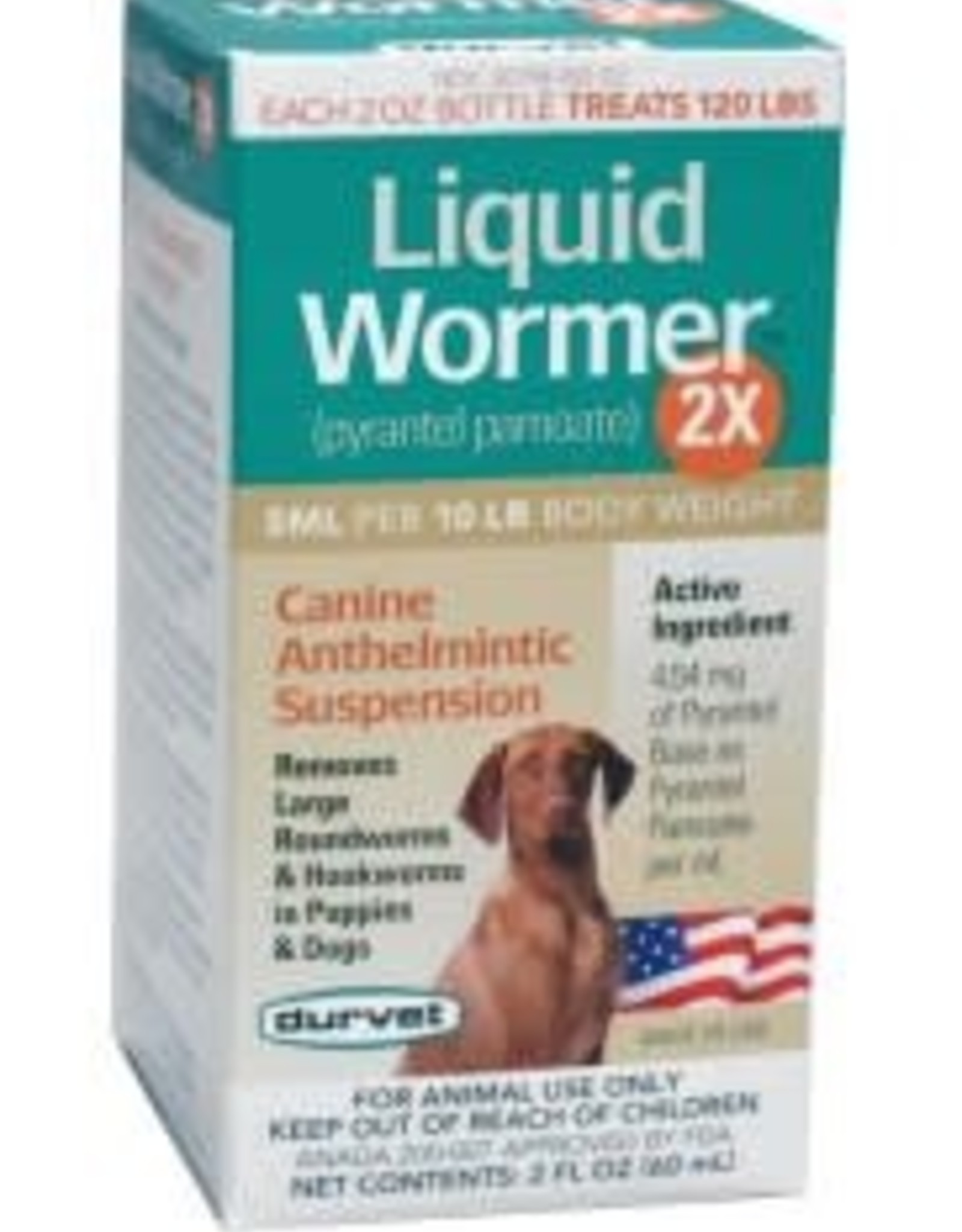 DURVET LIQUID WORMER 2X DOG 2oz