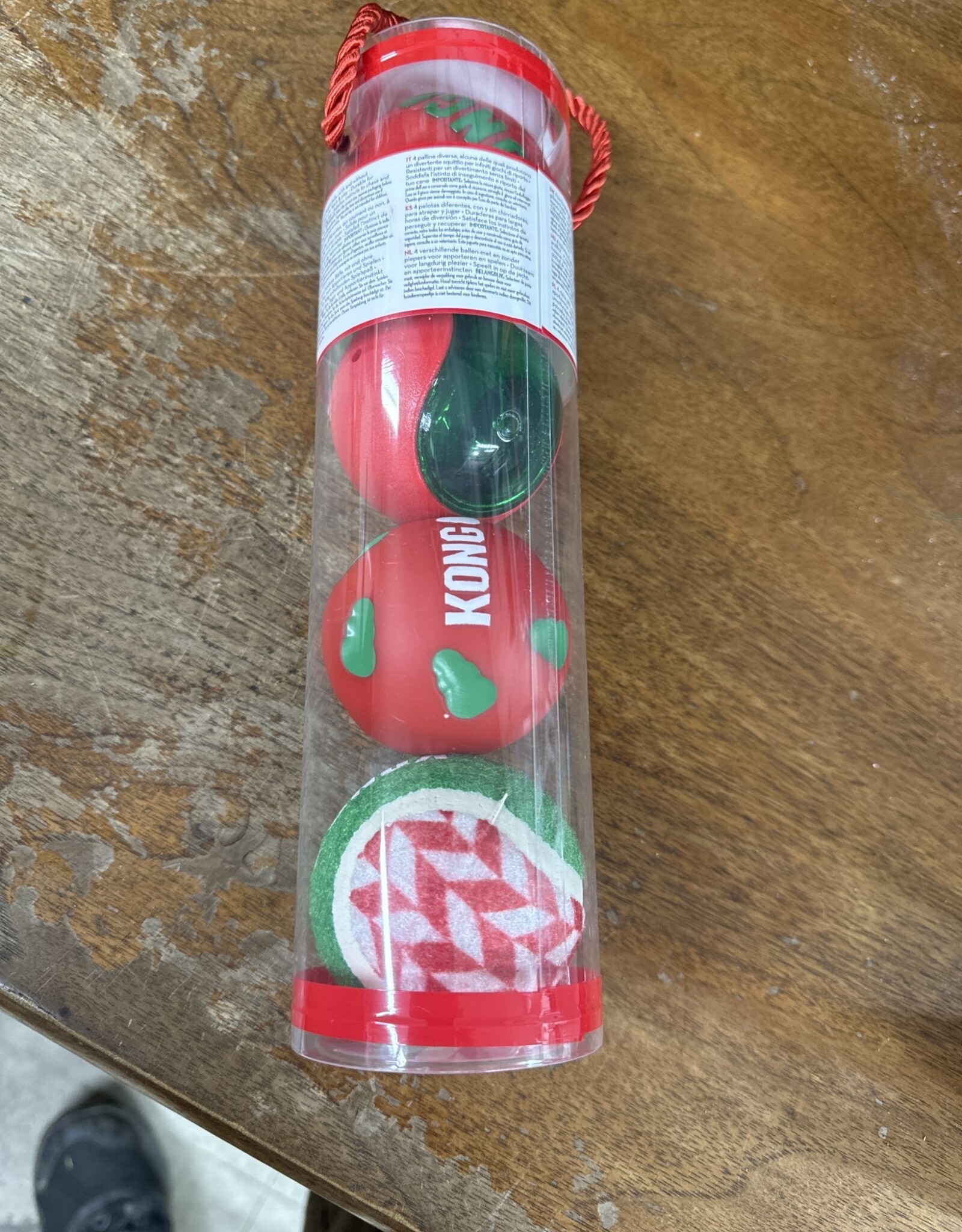 KONG COMPANY Kong Holiday Ball 4 pack
