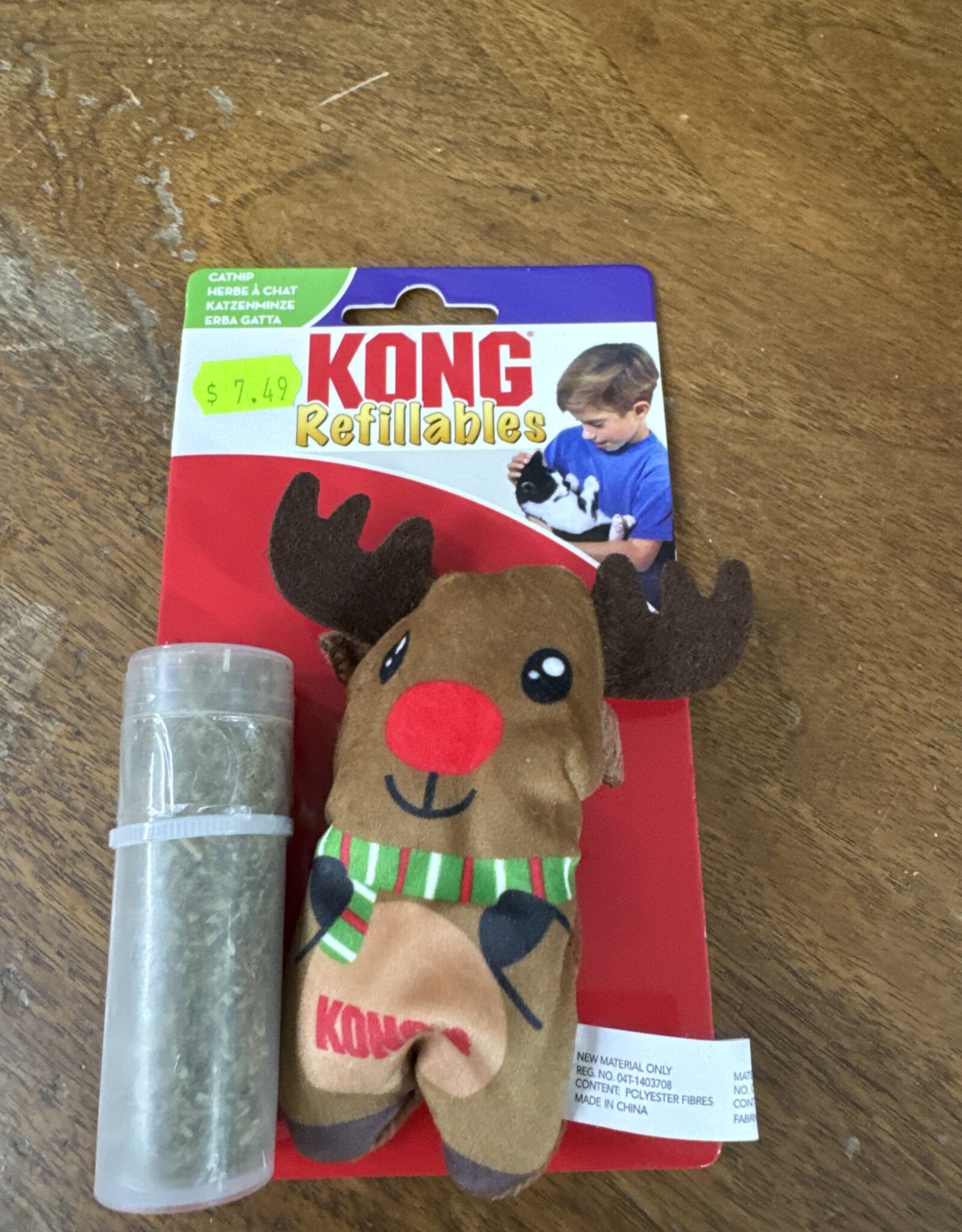 KONG COMPANY Kong Holiday Cat Refillables Reindeer