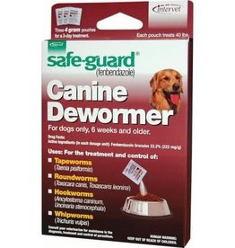 MERCK SAFEGUARD Canine Dewormer Dogs4gm 40lb 8 dose