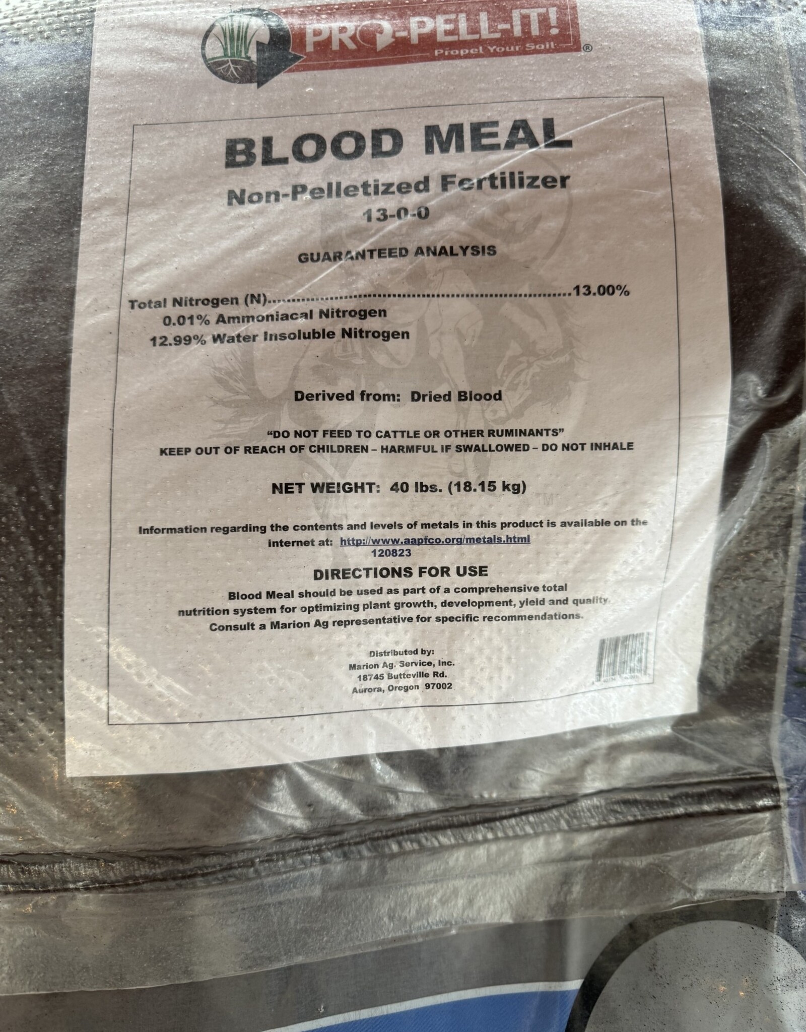 Blood Meal 40lbs by Pro-Pel It