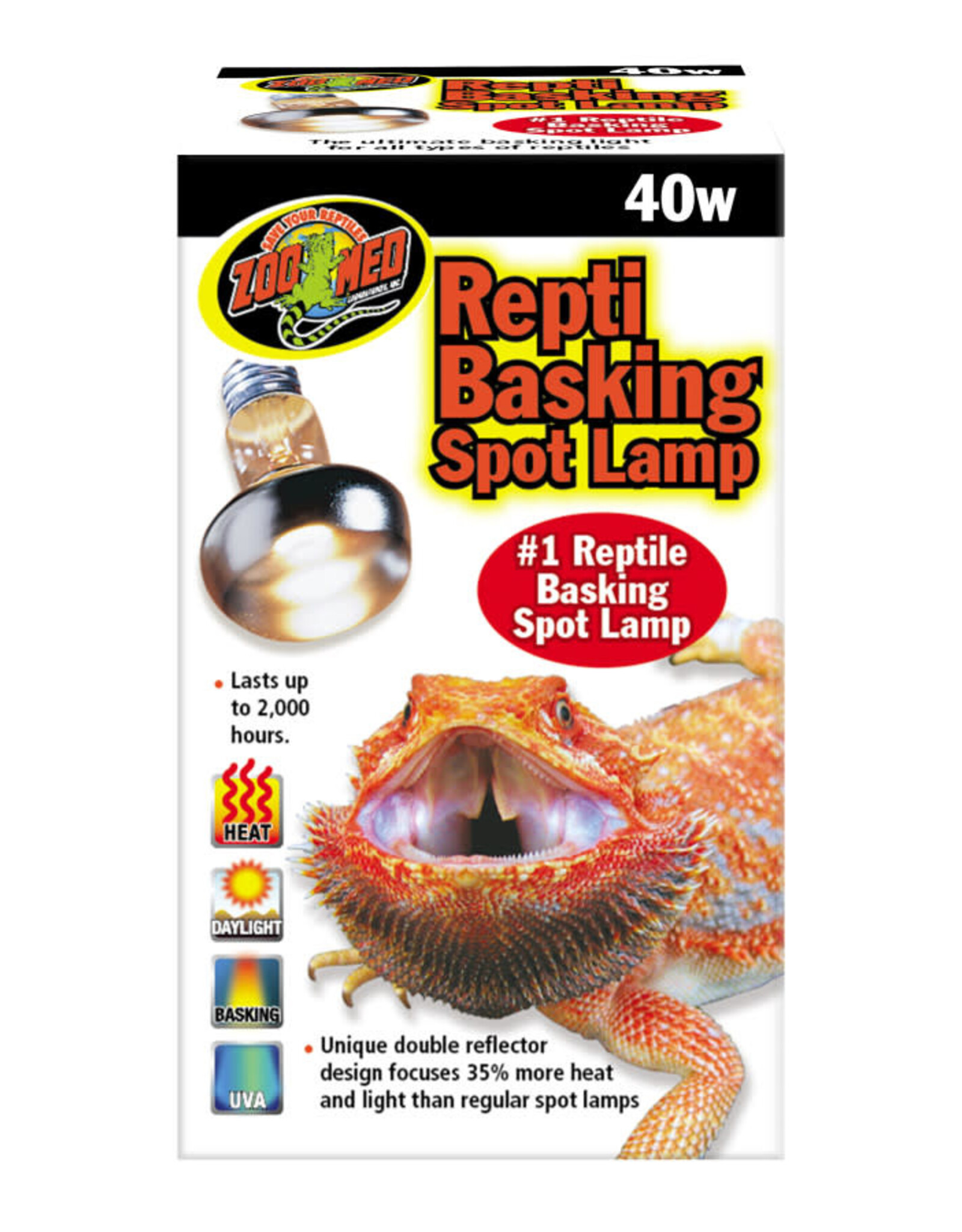 ZOO MED LABORATORIES REPTI BASKING SPOT LAMP SL40 50W ZOOMED
