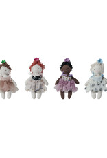 Plush Doll in Dress, Multi Color, 4 Styles