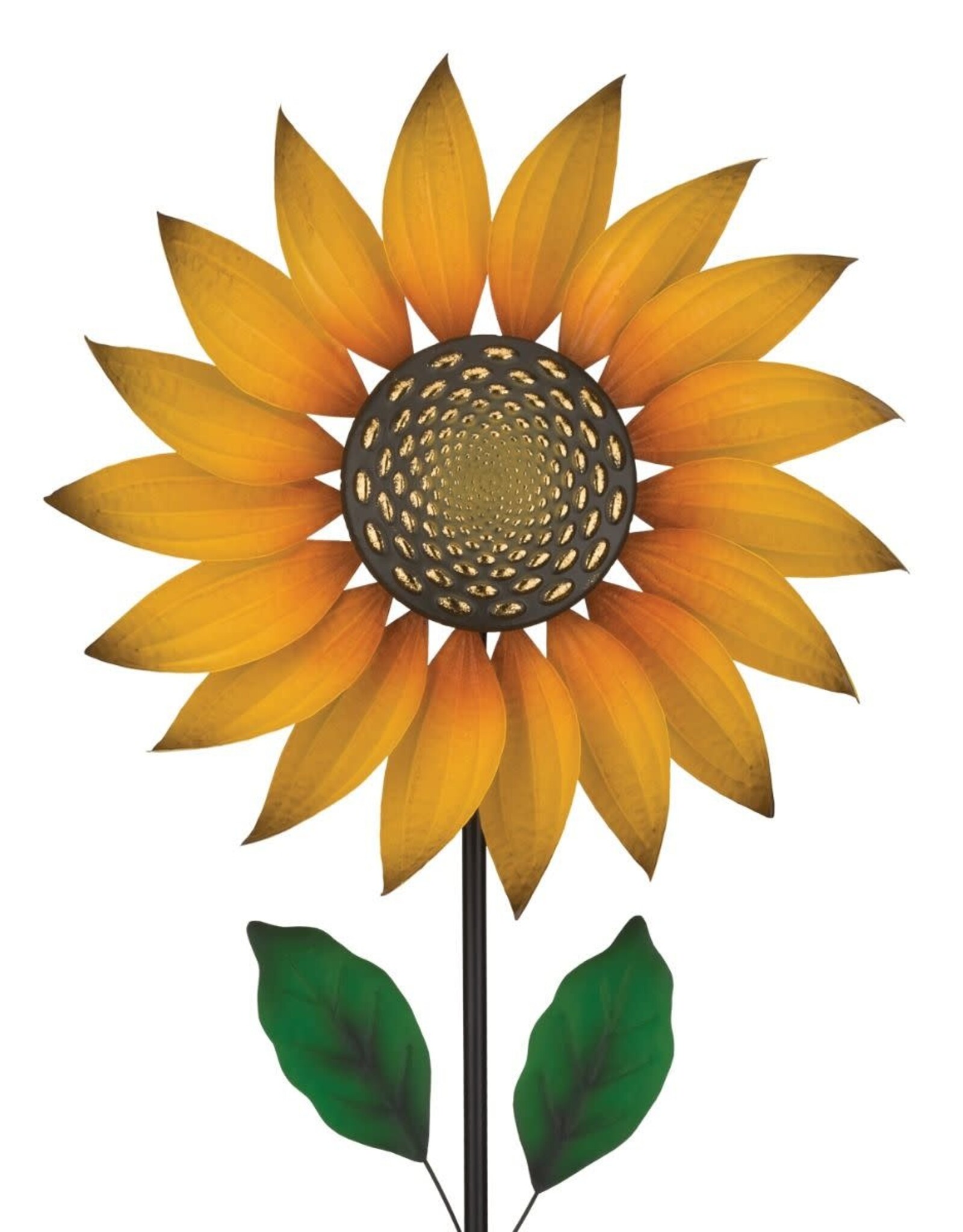 Textured Flower Wind Spinner Stake - Sunflower 17.5"x60"