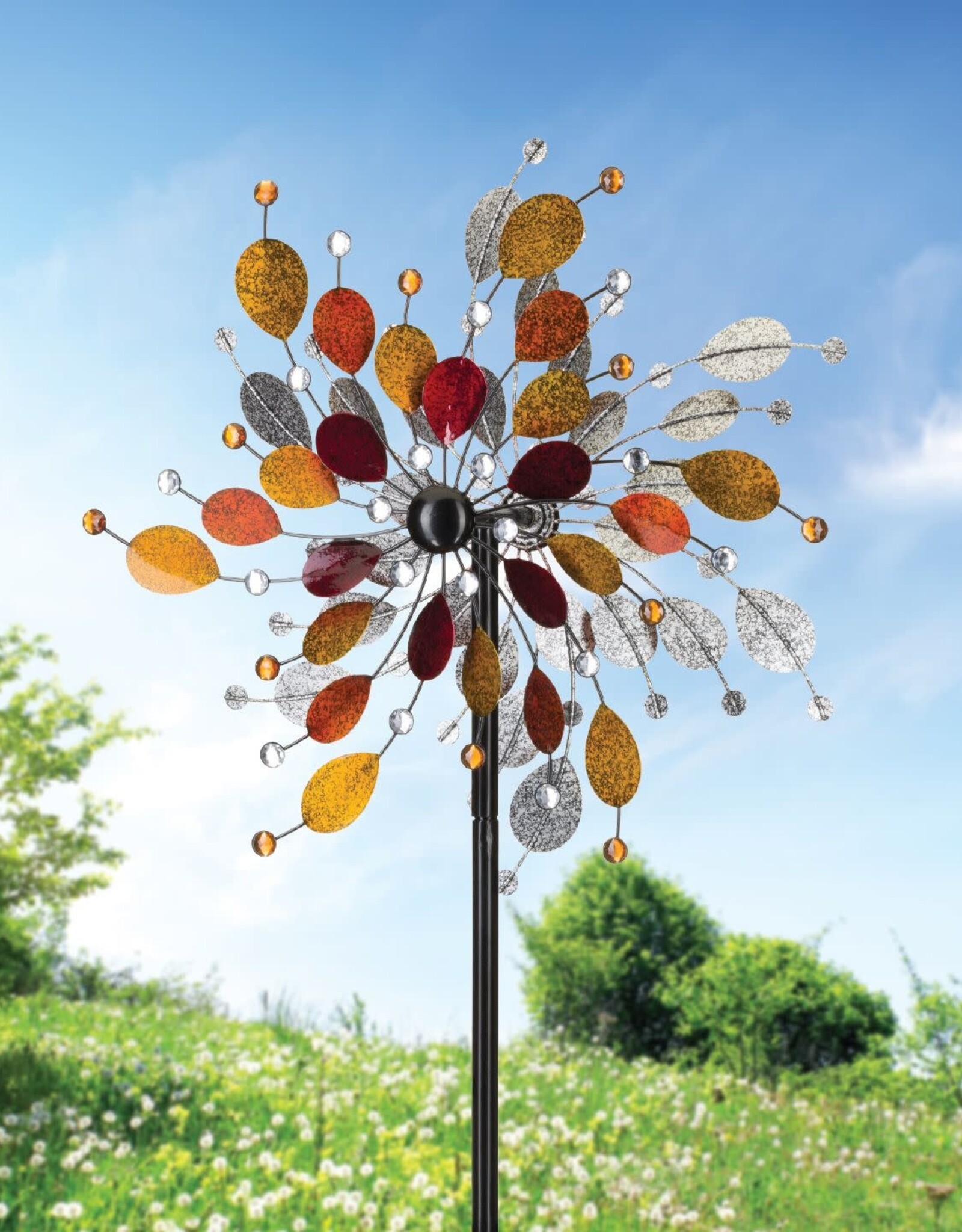 Rotating Wind Spinner - Jeweled Metallic 24"x72"