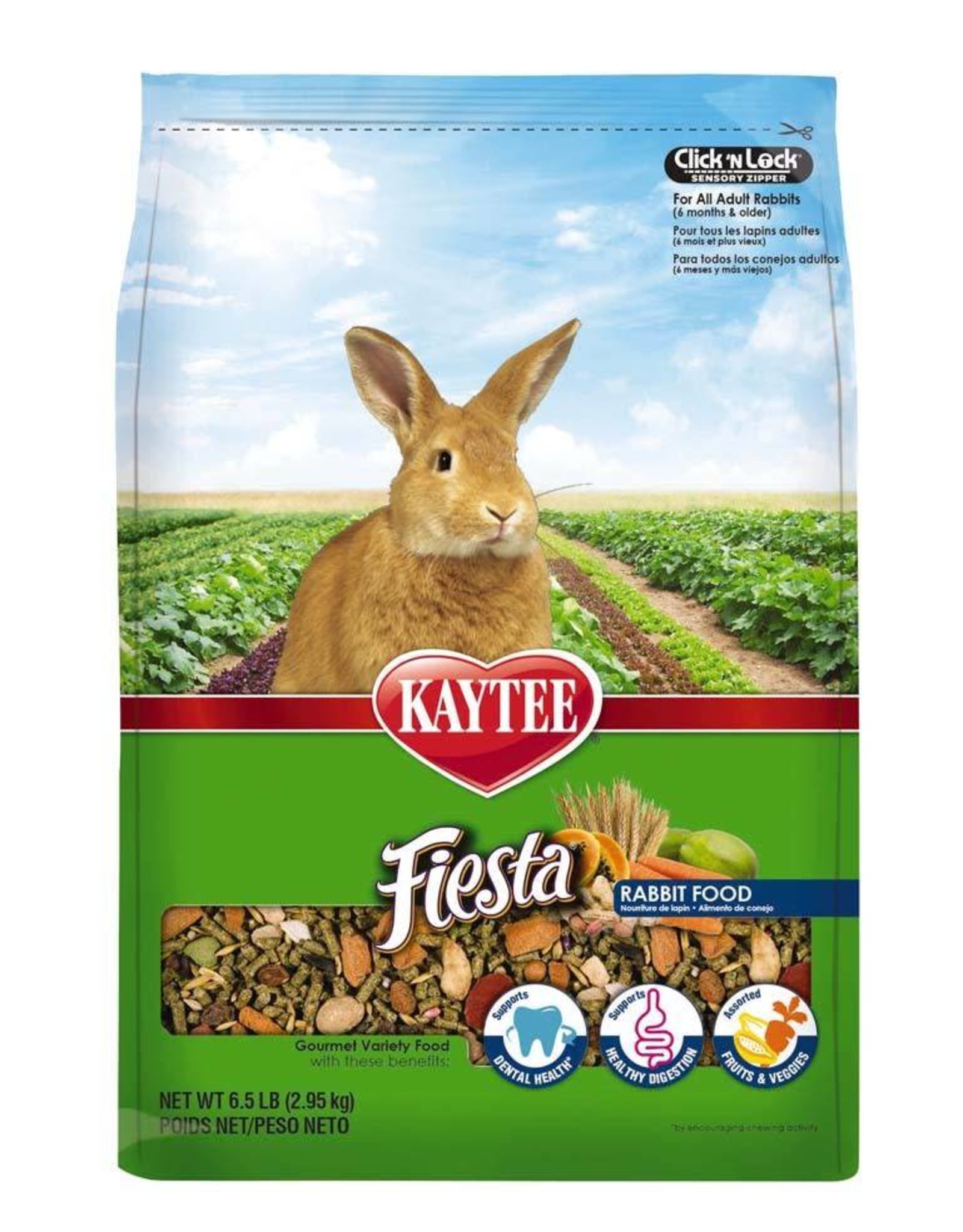 KAYTEE PRODUCTS KAY FOOD FIESTA Rabbit 6.5#