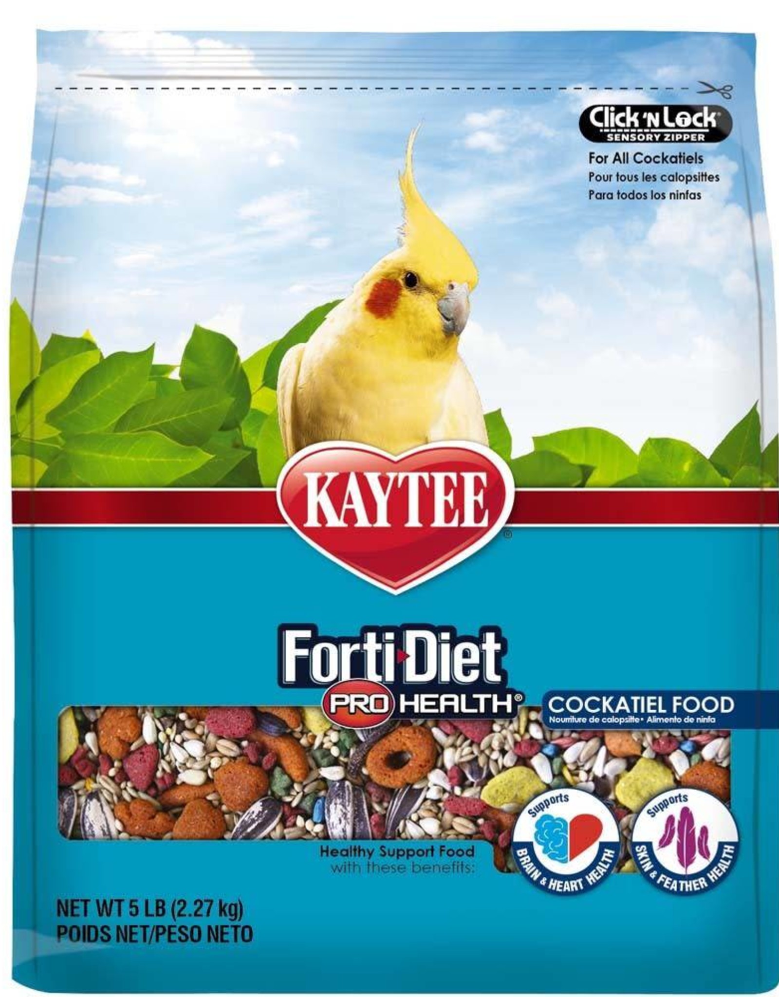 Forti Diet Kaytee Cockatiel 5lb Wagon Wheel 