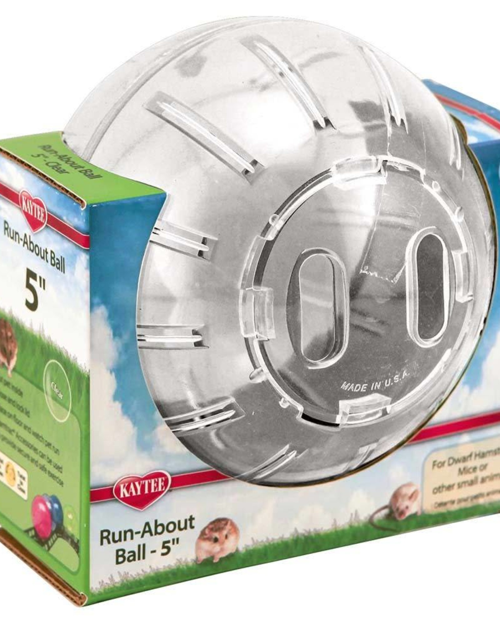KAYTEE PRODUCTS PTS BALL RUN ABOUT MINI Clear 5 hamster ball