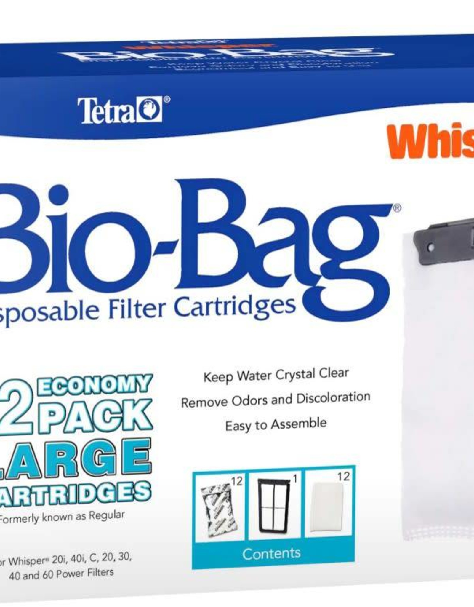 SPECTRUM BRANDS - TETRA Whisper Bio-Bag Cartridge unassembled  LG 12PK