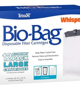 TETRA HOLDING (US), INC) Whisper Bio-Bag Cartridge unassembled  LG 12PK