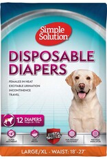 HERO PET BRANDS LLC Simple Solution Disposable Dog Diaper 12pk Large