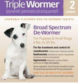 DURVET Triple Wormer Puppy and Small Dog  2CT Durvet