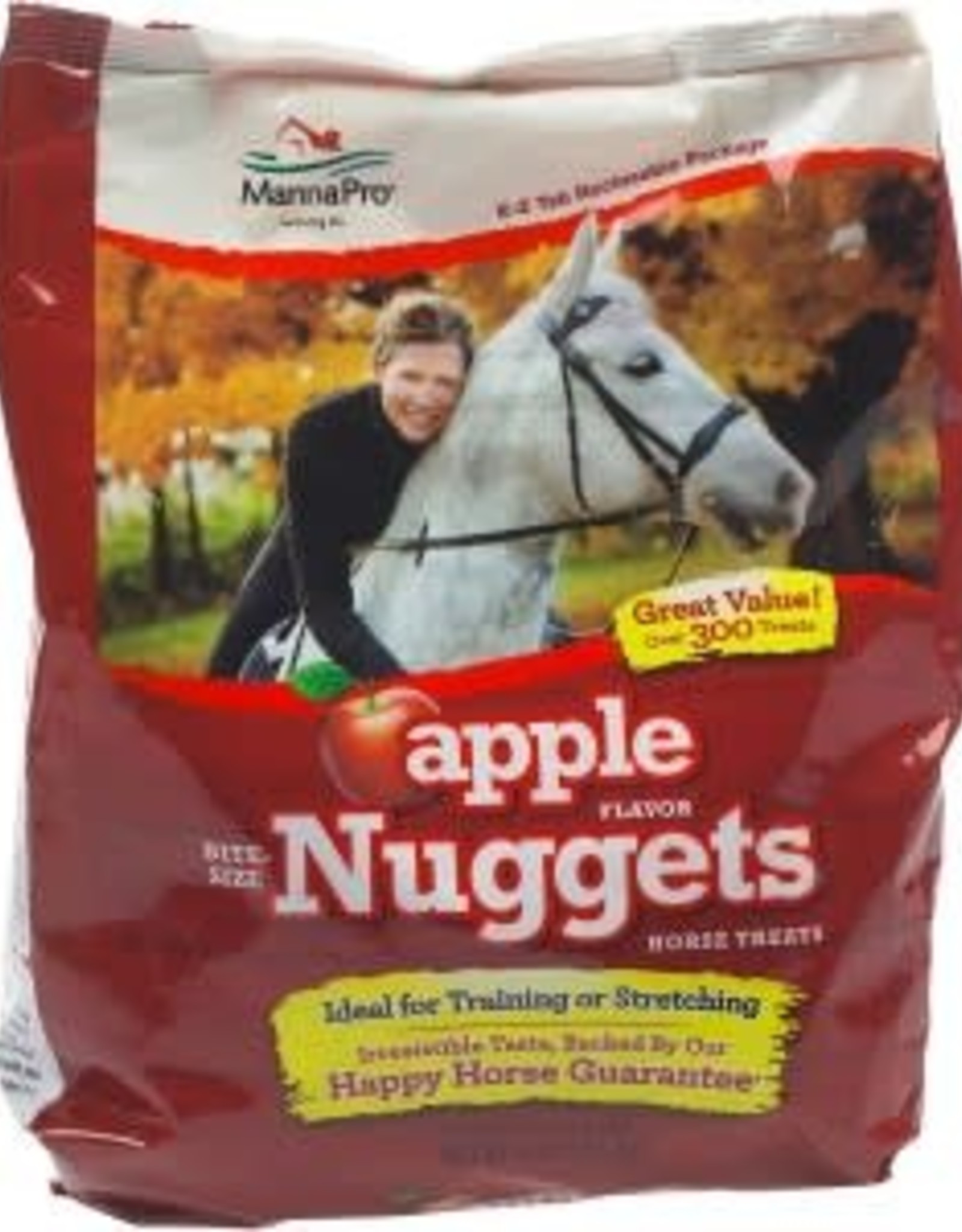 MANNA Bite Sized Apple Nuggets 4# by Manna Pro Horse treat