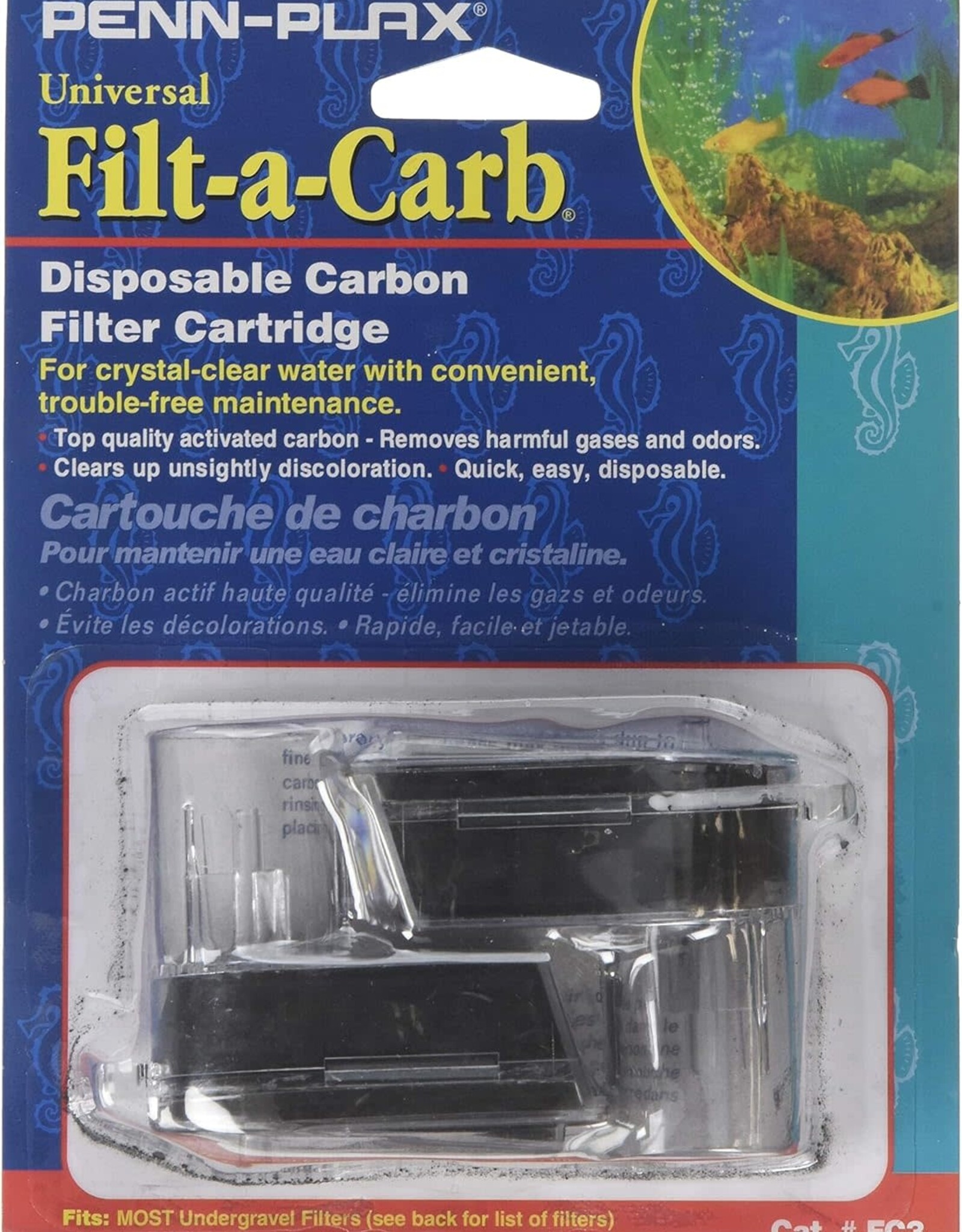 Penn-Plax Filt-a-carb Cartridge-UNIV