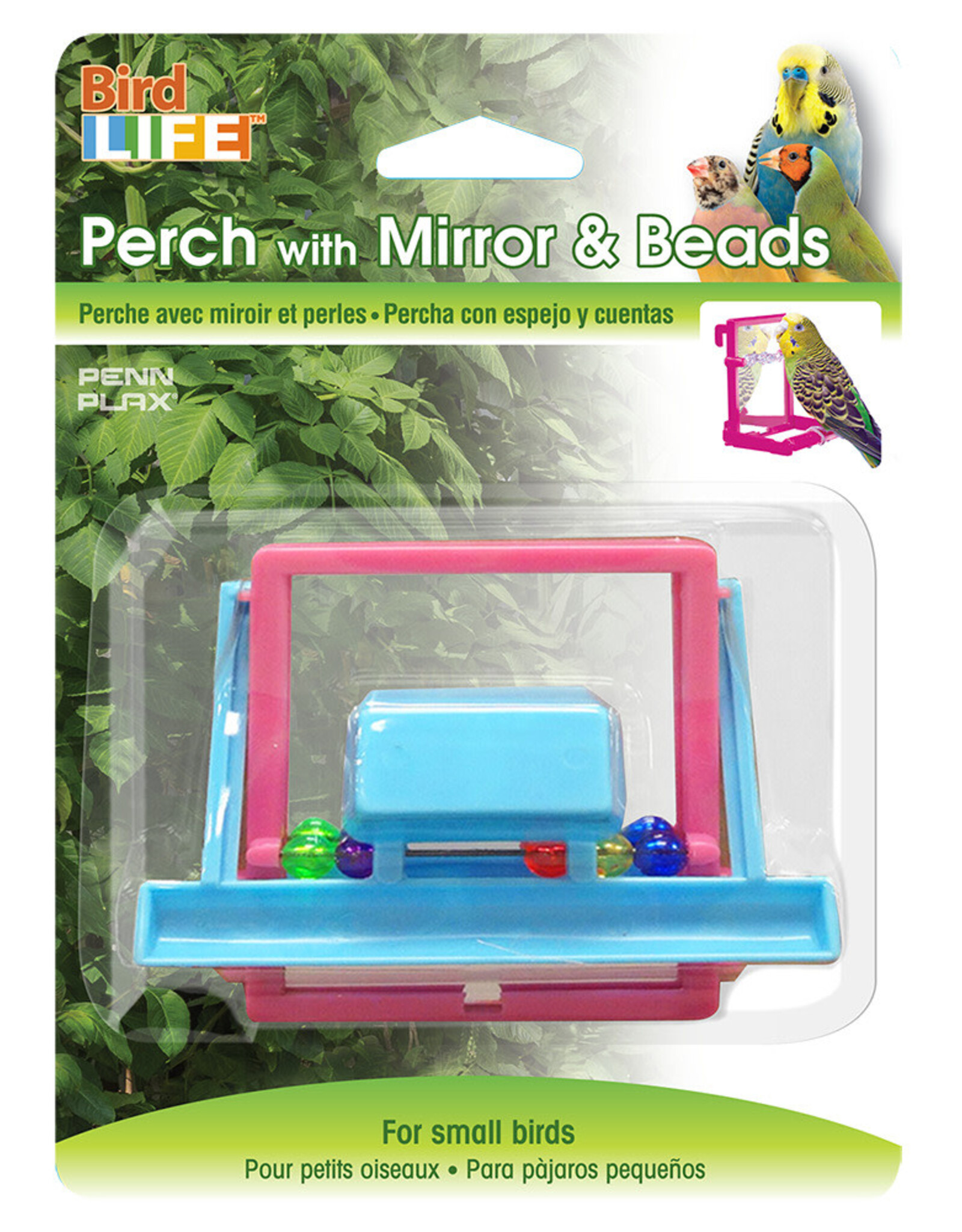 Penn-Plax Landing Perch/Mirror/Beads