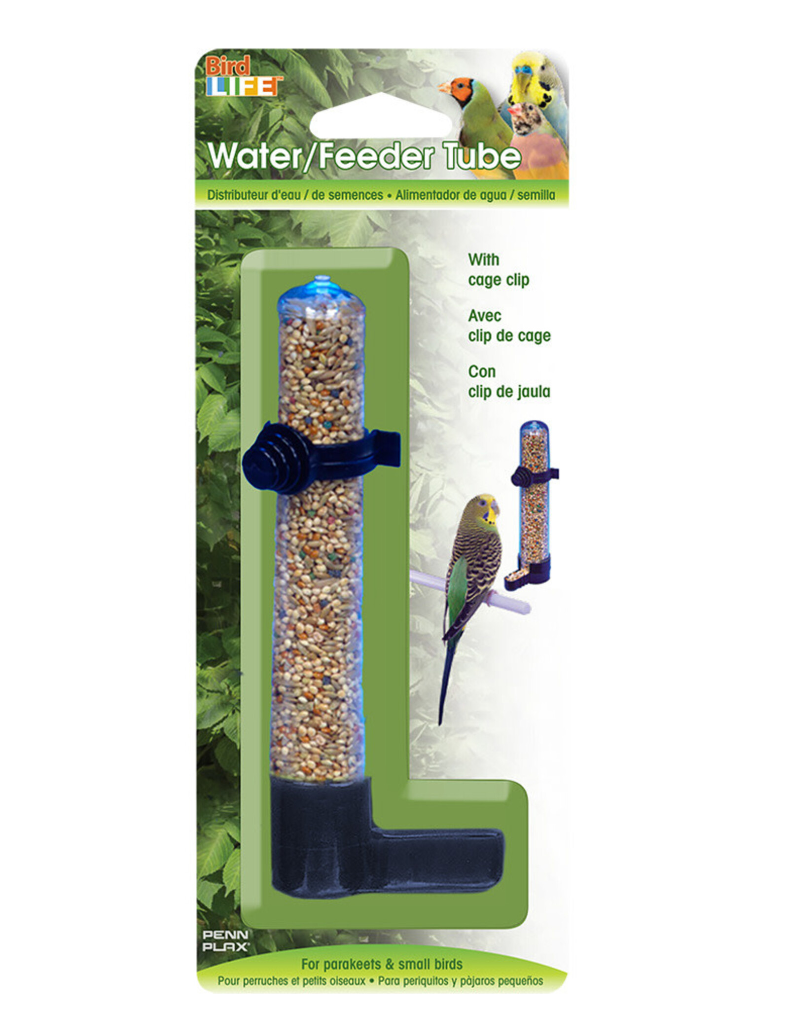Penn-Plax Feeder or Water Tube - for Parakeets & Small Birds