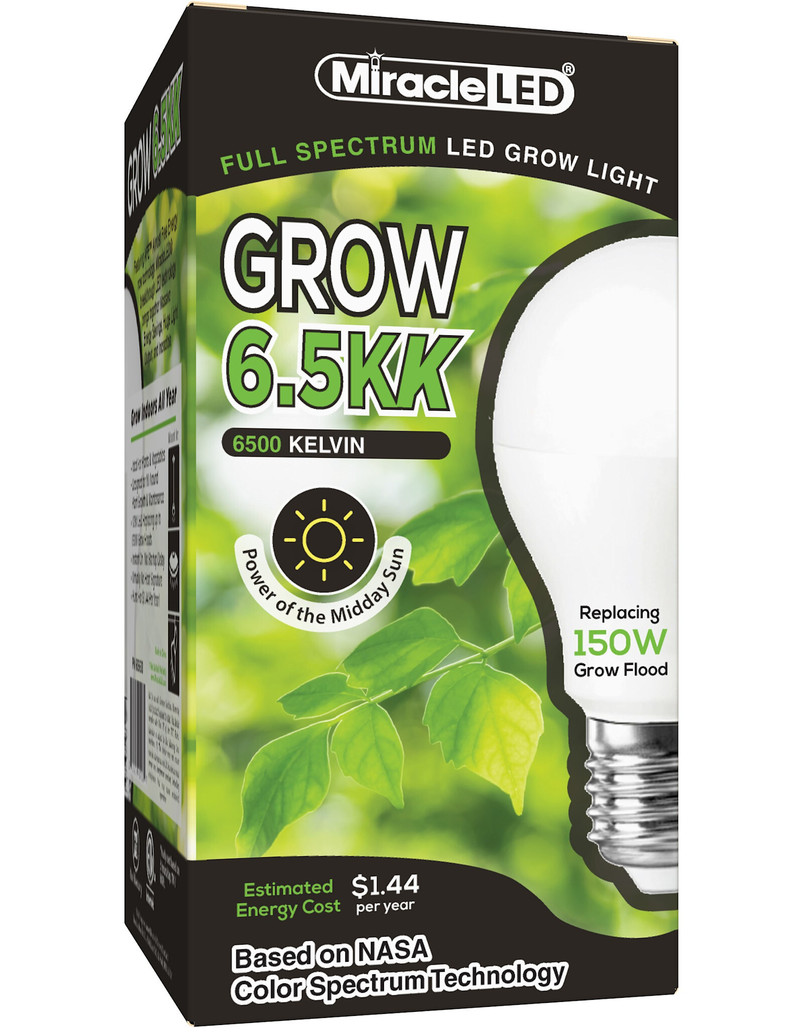 MiracleLED® 6.5KK Grow Light Bulb  - Full Spectrum LED - Replaces up to 150W