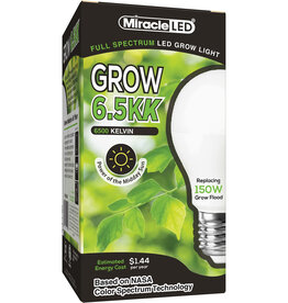 MiracleLED® 6.5KK Grow Light Bulb  - Full Spectrum LED - Replaces up to 150W