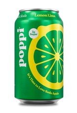 Poppi Prebiotic Soda Lemon Lime 12 fl oz