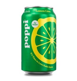 Poppi Prebiotic Soda Lemon Lime 12 fl oz