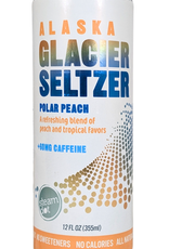 Alaska Glacier Seltzer, Polar Peach, 12 oz