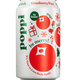 poppi Prebiotic Soda, Limited Edition Cranberry Fizz, 12 fl oz