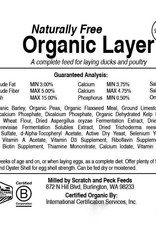 SCRATCH & PECK S&P Layer 18% Organic   Nat Free NCNS 40 lbs AMF