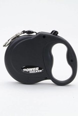 Power Walker Retractable Leash SML Black