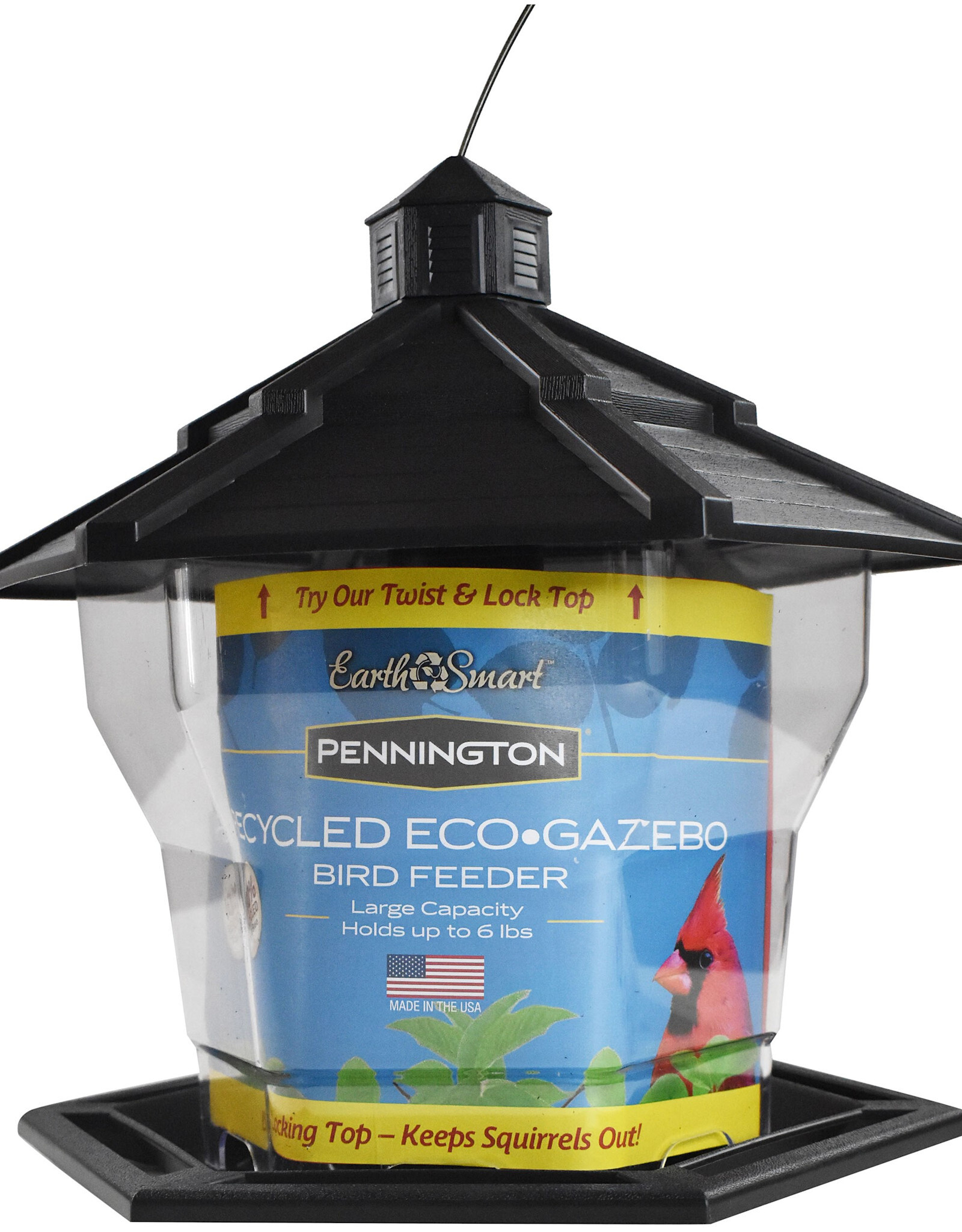 Pennington® Earth Smart® Recycled Ecozebo™  - 6lb Capacity - Black