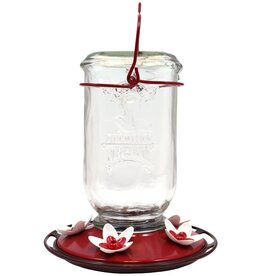 Perky-Pet® Mason Jar Hummingbird Feeder  - 25oz Capacity - Clear - 5 Ports