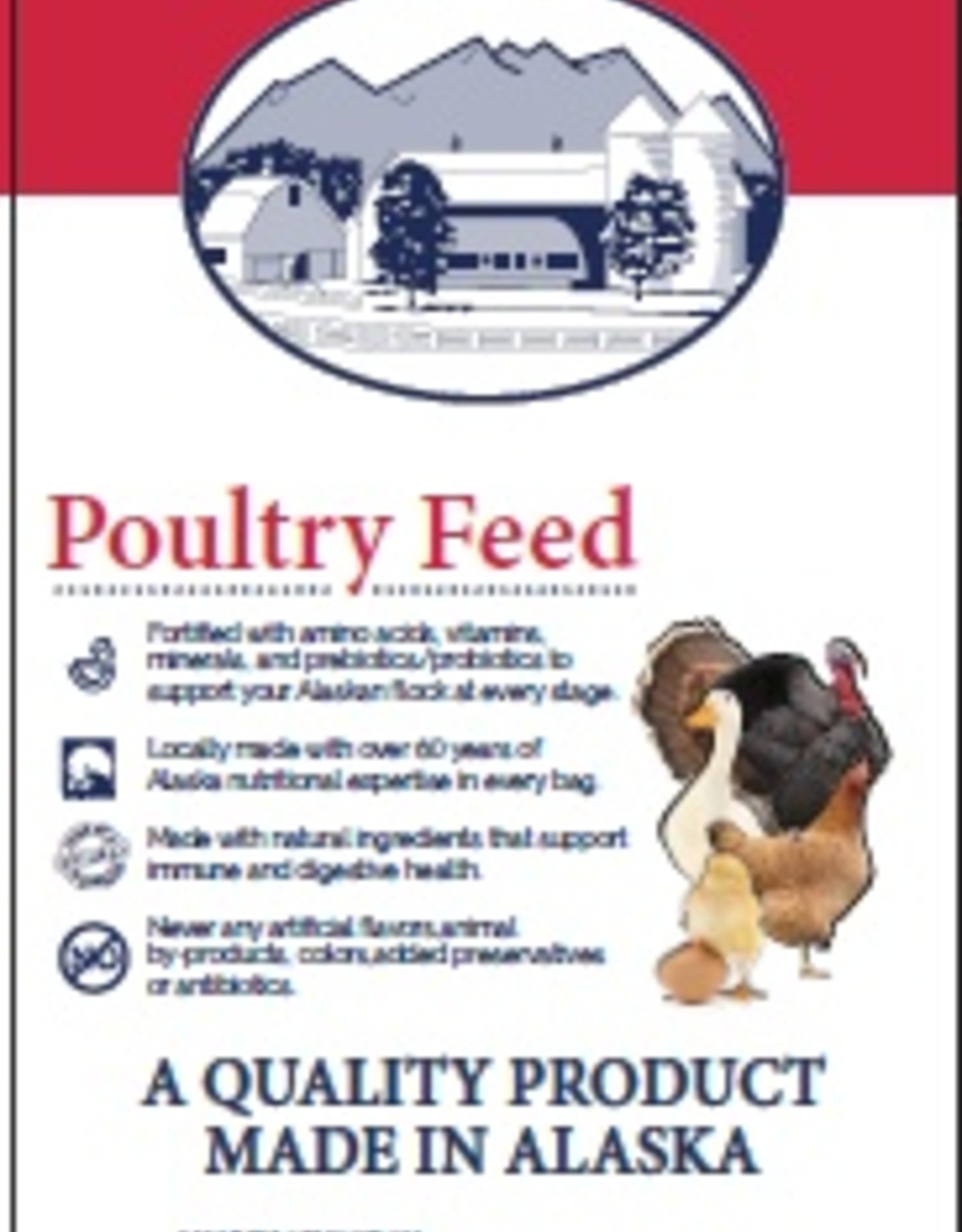 Alaska Mill and Feed Wild game bird grower 20% 50 lb AMF