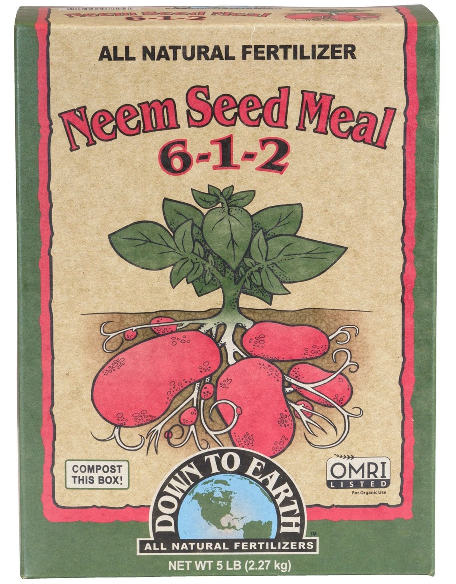 Down to Earth™ Neem Seed Meal 6-1-2  - 5lb - OMRI Listed®