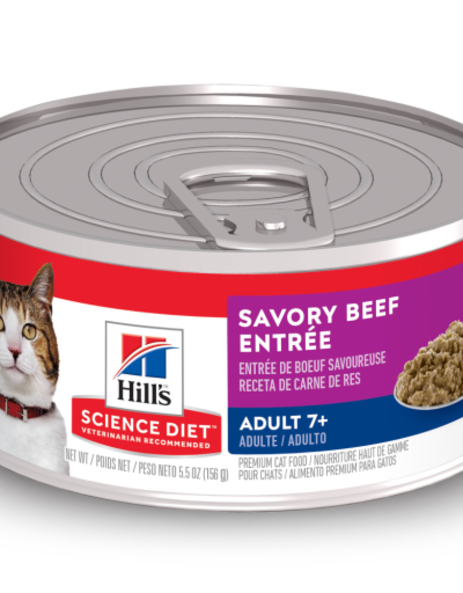 Hill's Science Diet Hill's Feline Senior 7+ Canned Savory Beef Entrée, 5.5 oz