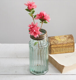 Flower Frog with Recycled Glass Jar