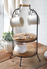 Two-Tiered Mug Rack Serving Stand