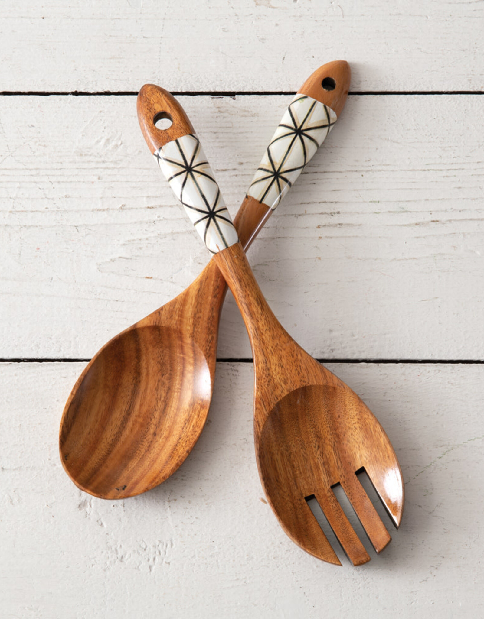 Anise Salad Server Set