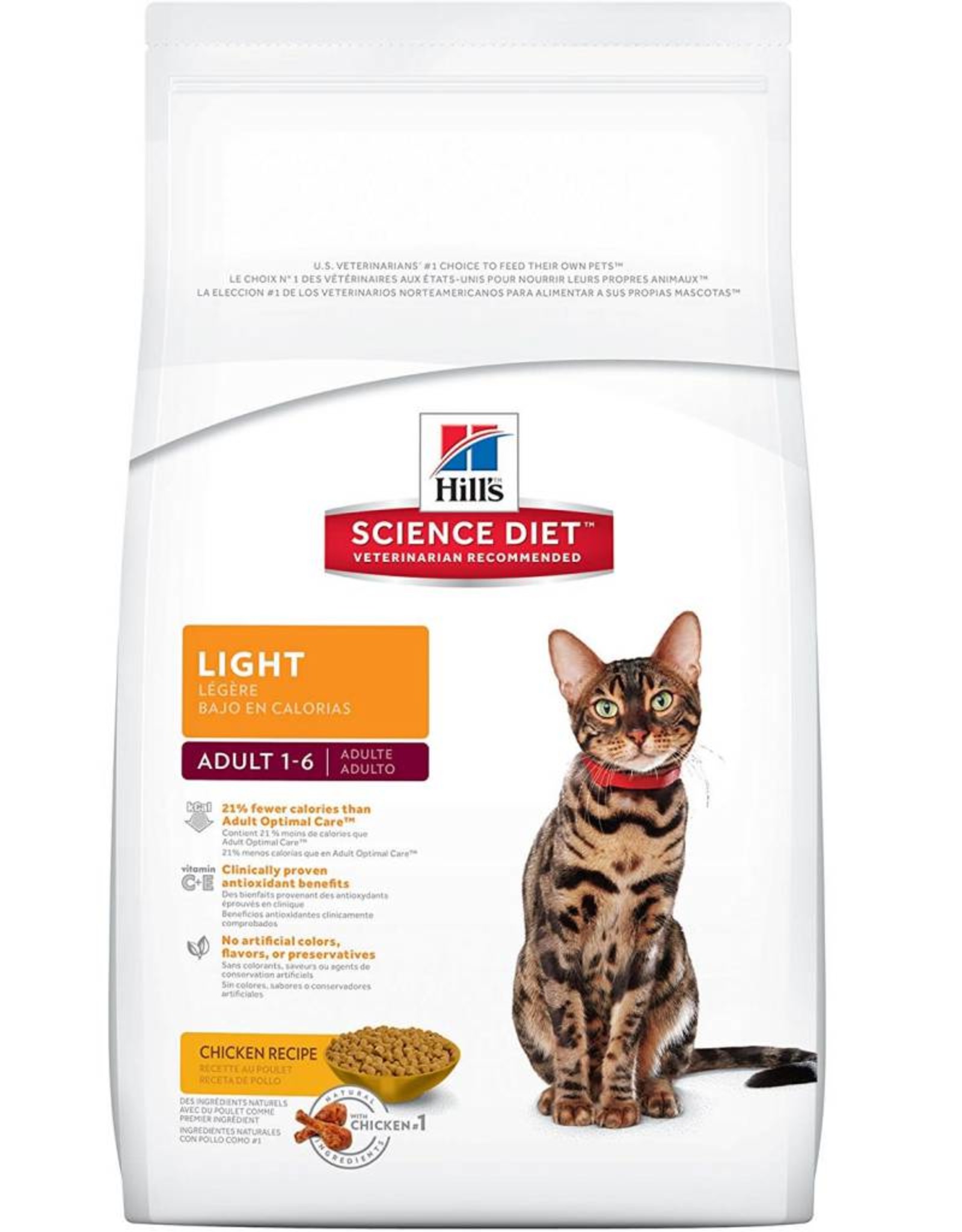 Hill's Science Diet Feline ADULT Light  16 lb.