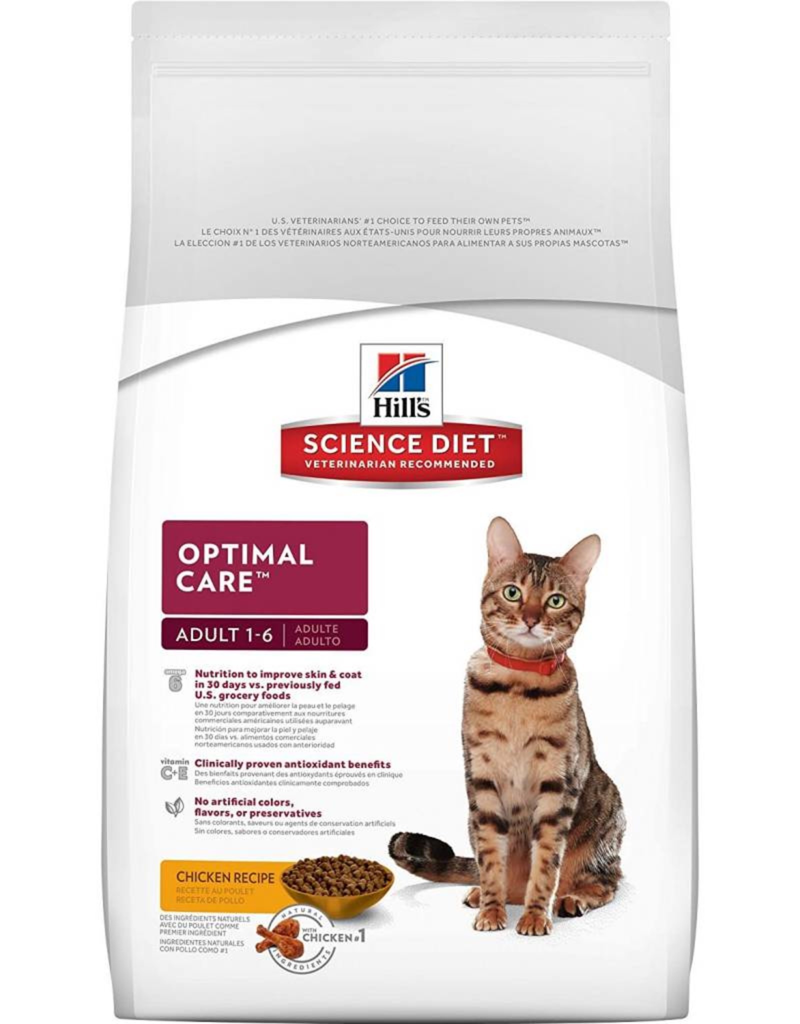 Hill's Science Diet Feline ADULT Optimal Care Original 16 lb.