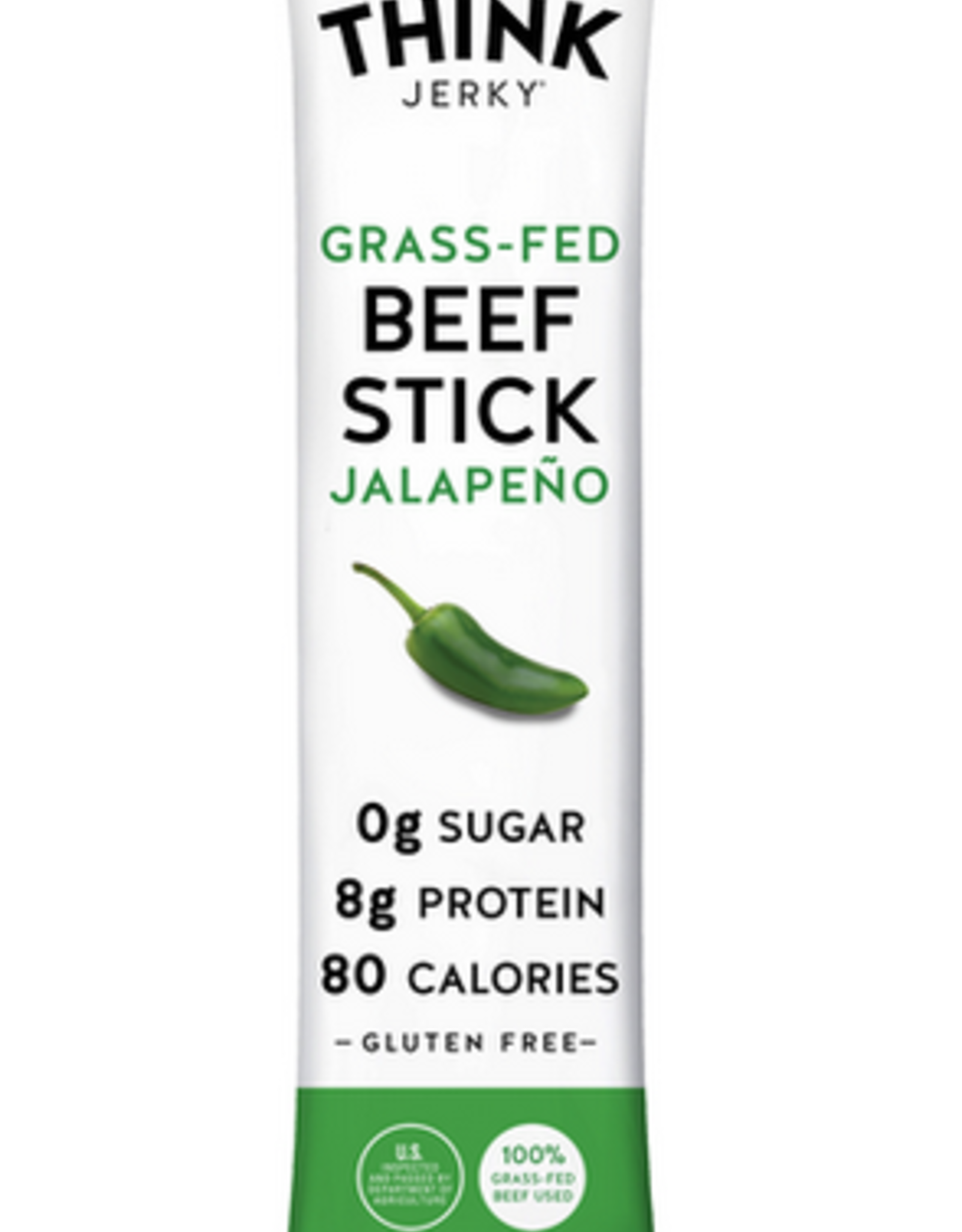 Think Jerky Grass-Fed Beef Sticks, Jalapeno, 1 oz