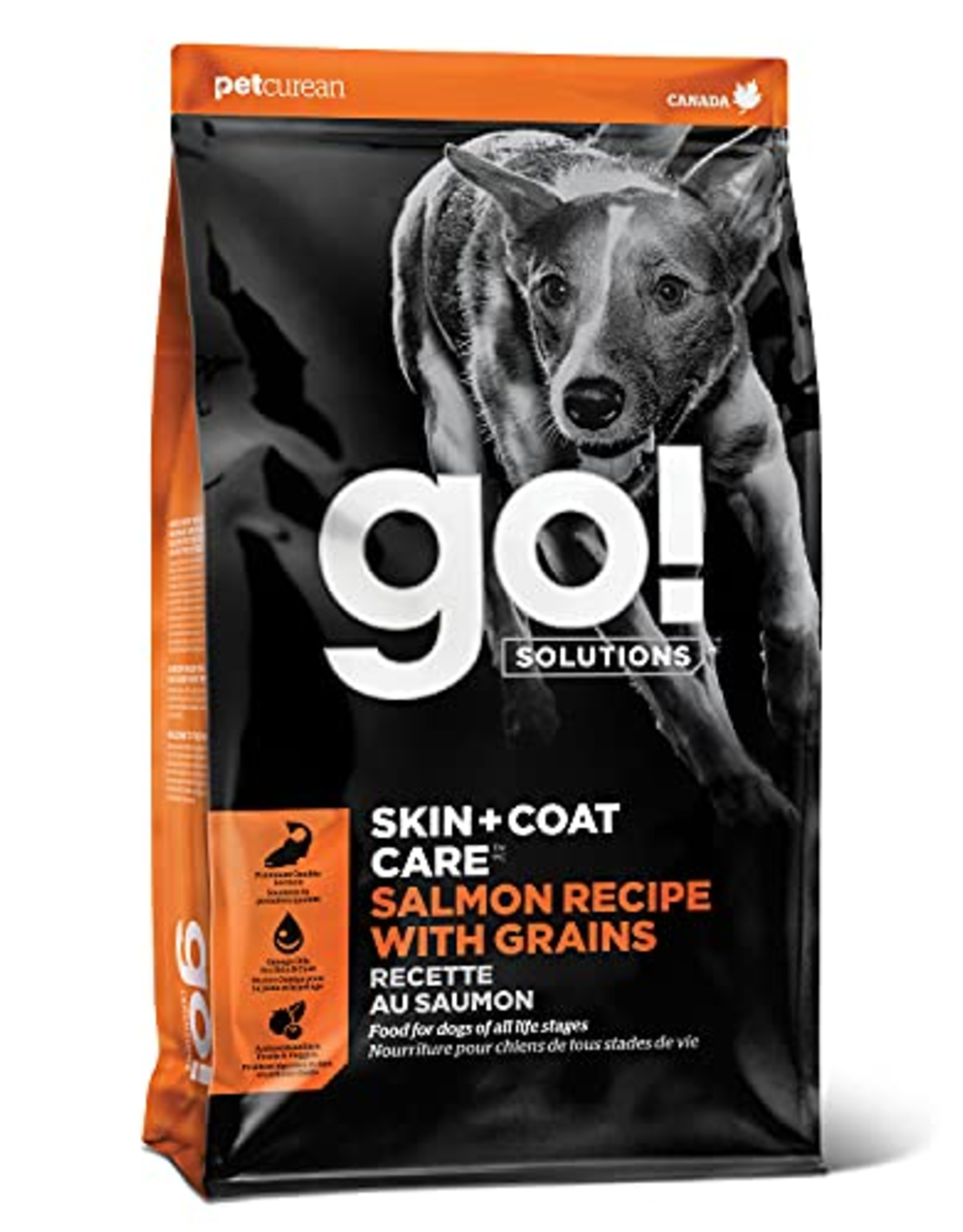 Petcurean Petcurean Go! Solutions Skin + Coat Care Salmon Recipe Dry Dog Food - 22 Lb Bag