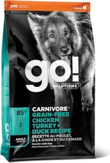 Petcurean Petcurean GO! Solutions Carnivore Grain Free Chicken, Turkey, & Duck Recipe Dry Dog Food 22-lb
