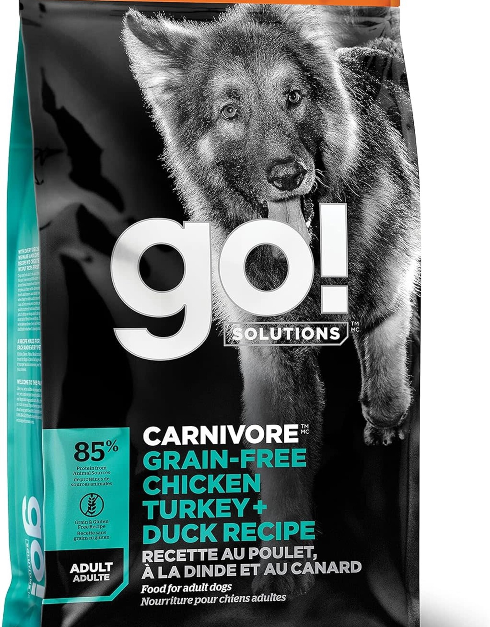 Petcurean Petcurean GO! Solutions Carnivore Grain Free Chicken, Turkey, & Duck Recipe Dry Dog Food 22-lb