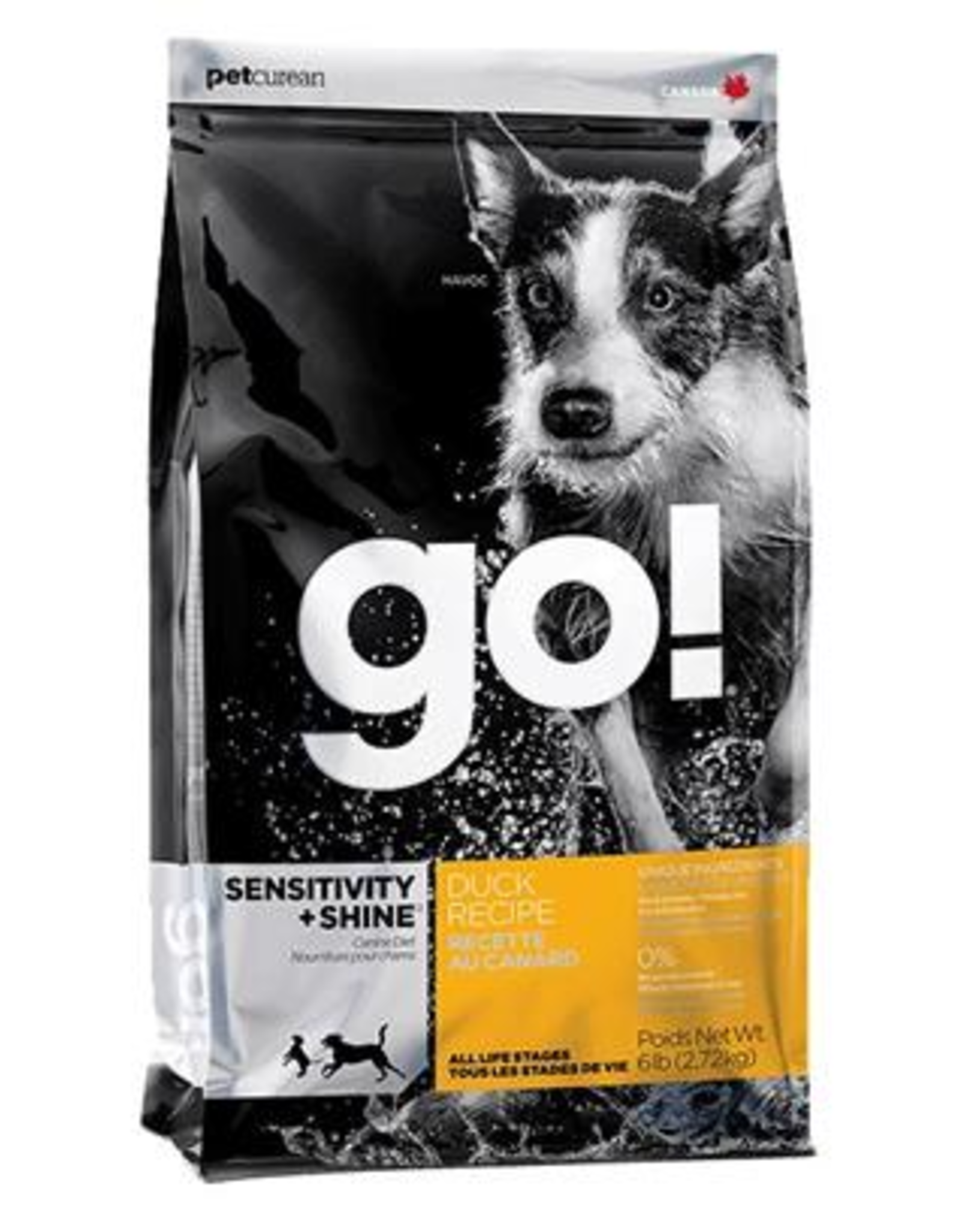 Petcurean Petcurean GO! Solutions Sensitivies Grain Free Duck Recipe Dry Dog Food - 22 Lb Bag