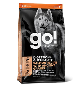 Petcurean GO! SOLUTIONS DIGESTION GUT HEALTH Salmon Recipe with Ancient Grains for dogs 22-lbs