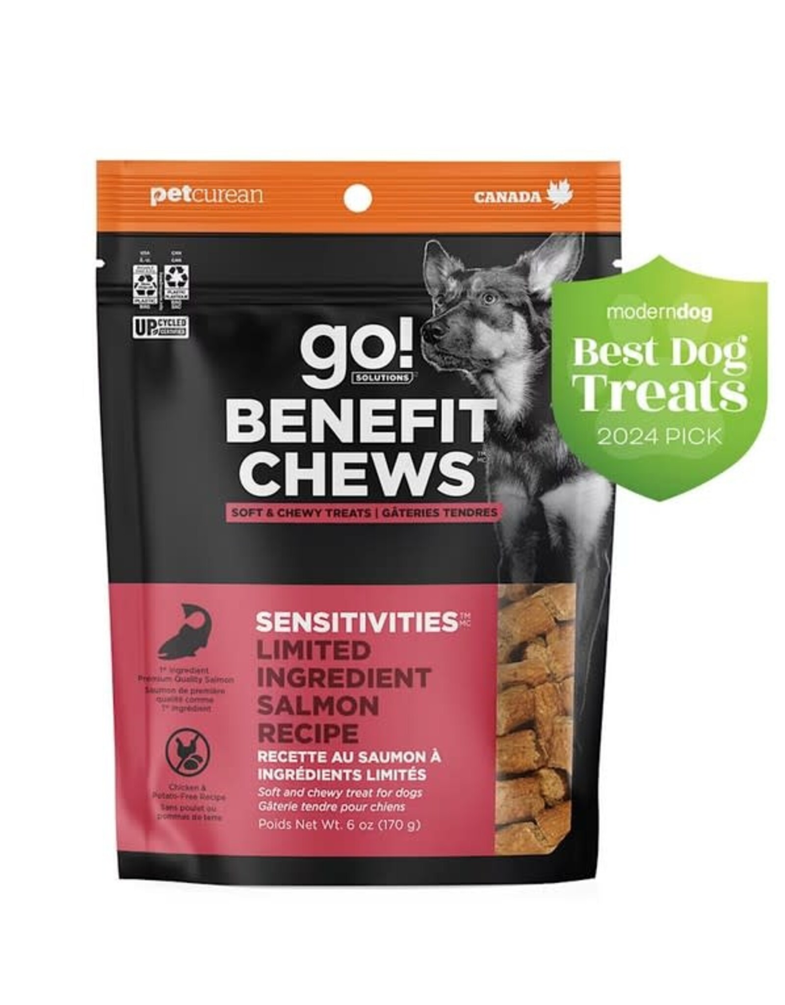 Petcurean Go! Solutions Sensitivities Limited Ingredient Benefit Chews 6oz